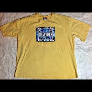 Vintage Tommy Hilfiger yellow tee size men XXL